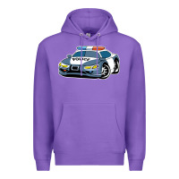 Purple police car Premium Hoodie - artisFamous