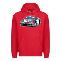 Red police car Premium Hoodie - artisFamous