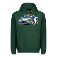 Sports Green police car Premium Hoodie - artisFamous