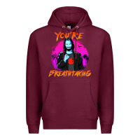 Burgundy you are breathtaking keanu reeves actor Premium Hoodie - artisFamous