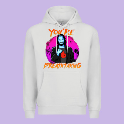 You Are Breathtaking Keanu Reeves Actor Premium Hoodie Designed By Artisfamous
