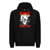 Black music punk Premium Hoodie - artisFamous