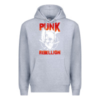 Heather Grey music punk Premium Hoodie - artisFamous