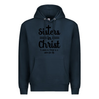 Navy sister in christ Premium Hoodie - artisFamous