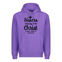 Purple sister in christ Premium Hoodie - artisFamous