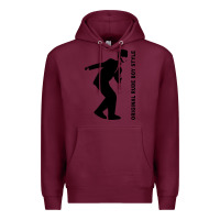 Burgundy Original Rude Boy Style Premium Hoodie - artisFamous