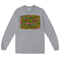 Heather Grey cinco de mayo sunflower and cactus background Long Sleeve Tee - Artiststas
