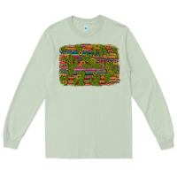 Matcha cinco de mayo sunflower and cactus background Long Sleeve Tee - Artiststas