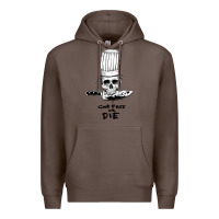 Coffee bourdain cook free or die Premium Hoodie - artisFamous
