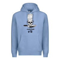Colony Blue bourdain cook free or die Premium Hoodie - artisFamous