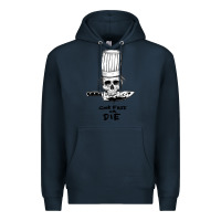 Navy bourdain cook free or die Premium Hoodie - artisFamous