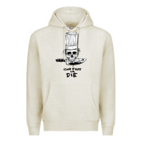 Oatmeal Heather bourdain cook free or die Premium Hoodie - artisFamous