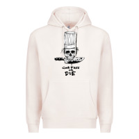 Pale Pink bourdain cook free or die Premium Hoodie - artisFamous