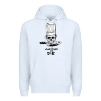 White bourdain cook free or die Premium Hoodie - artisFamous