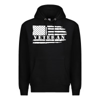 Black american veteran, patriotic american tee, army style sweatshirt Premium Hoodie - artisFamous
