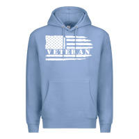 Colony Blue american veteran, patriotic american tee, army style sweatshirt Premium Hoodie - artisFamous