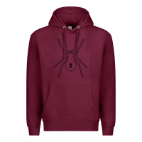 Burgundy black widow Premium Hoodie - artisFamous