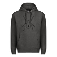 Charcoal Heather black widow Premium Hoodie - artisFamous