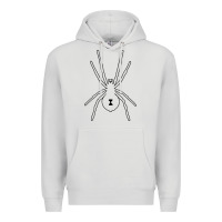 Dove Grey black widow Premium Hoodie - artisFamous
