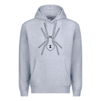 Heather Grey black widow Premium Hoodie - artisFamous