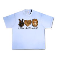 Grape Ice Peace Love Lion Head Urban Heavy Tee - LillyAllenDesigns