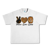 Lunar Rock Peace Love Lion Head Urban Heavy Tee - LillyAllenDesigns
