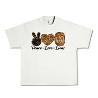 Pistachio Peace Love Lion Head Urban Heavy Tee - LillyAllenDesigns