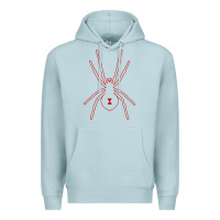 Blue Mist black widow Premium Hoodie - artisFamous