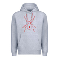 Heather Grey black widow Premium Hoodie - artisFamous
