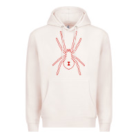 Pale Pink black widow Premium Hoodie - artisFamous