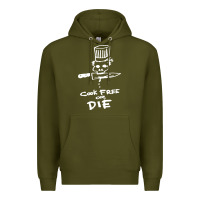 Army Green bourdain cook free or die Premium Hoodie - artisFamous
