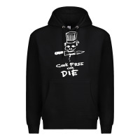 Black bourdain cook free or die Premium Hoodie - artisFamous