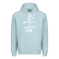 Blue Mist bourdain cook free or die Premium Hoodie - artisFamous