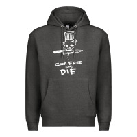Charcoal Heather bourdain cook free or die Premium Hoodie - artisFamous