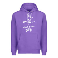 Purple bourdain cook free or die Premium Hoodie - artisFamous