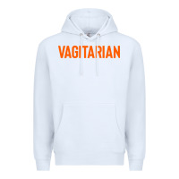 White vagitarian Premium Hoodie - artisFamous