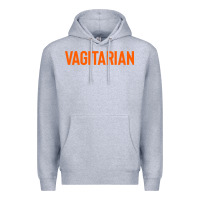Heather Grey vagitarian Premium Hoodie - artisFamous