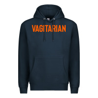 Navy vagitarian Premium Hoodie - artisFamous