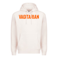 Pale Pink vagitarian Premium Hoodie - artisFamous