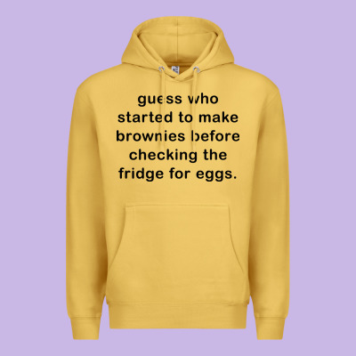Guess Who Started To Make Brownies Premium Hoodie Designed By Artisfamous