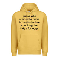 Antique Gold guess who started to make brownies Premium Hoodie - artisFamous
