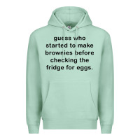 Seafoam guess who started to make brownies Premium Hoodie - artisFamous
