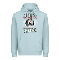 Blue Mist fro.zen o.l.a.f hug life ugly christmas sweater style shirt Premium Hoodie - artisFamous