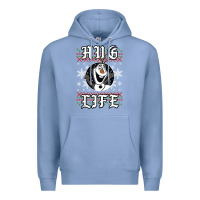 Colony Blue fro.zen o.l.a.f hug life ugly christmas sweater style shirt Premium Hoodie - artisFamous