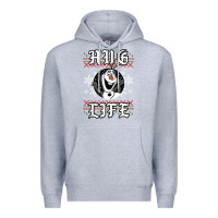 Heather Grey fro.zen o.l.a.f hug life ugly christmas sweater style shirt Premium Hoodie - artisFamous