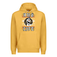 Mustard fro.zen o.l.a.f hug life ugly christmas sweater style shirt Premium Hoodie - artisFamous