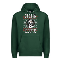 Sports Green fro.zen o.l.a.f hug life ugly christmas sweater style shirt Premium Hoodie - artisFamous