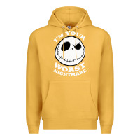 Mustard j.a.c.k  skel.ling.ton  worst nightmare t shirt Premium Hoodie - artisFamous
