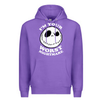 Purple j.a.c.k  skel.ling.ton  worst nightmare t shirt Premium Hoodie - artisFamous