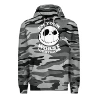 Slate Camo j.a.c.k  skel.ling.ton  worst nightmare t shirt Premium Hoodie - artisFamous